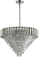 Люстра подвесная Amman 1024/09/18P Stilfort прозрачная на 18 ламп, основание хром в стиле классический Люстра подвесная Amman 1024/09/18P Stilfort прозрачная на 18 ламп, основание хром в стиле классический